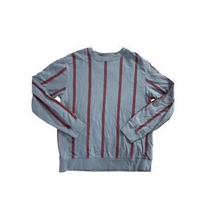 Mens Original Use Hipster Sweatshirt Blue Red Stripes